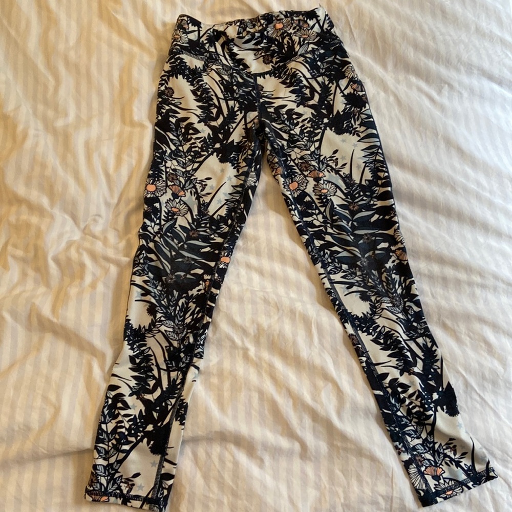 Girls Sweaty Betty Floral Print Leggings Size 11-12